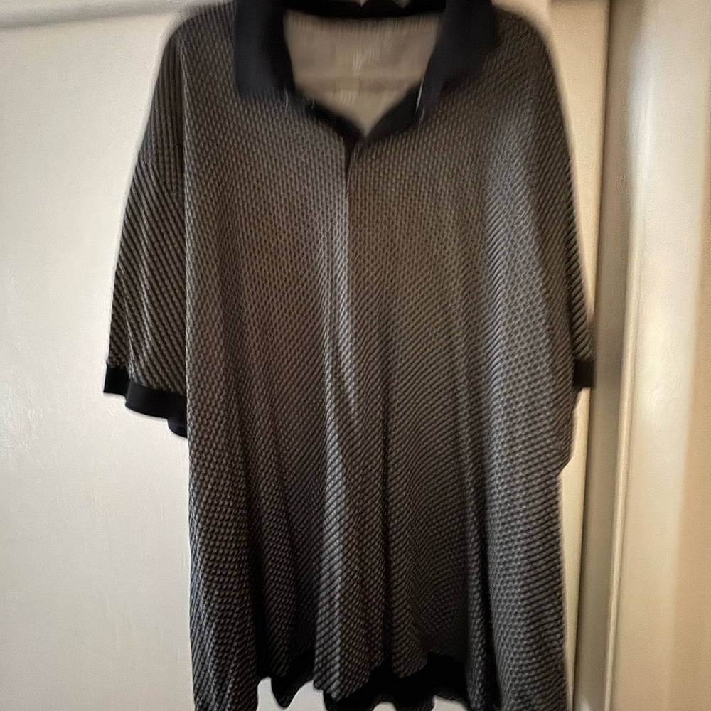 Classic Black and White Men's Polo Shirt